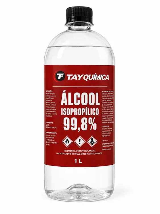 Álcool Isopropílico 99,99% - Limpeza de superfícies